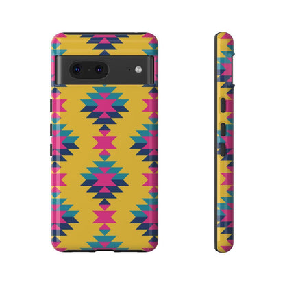 Yellow Pink Aztec Tough Case