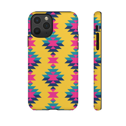 Yellow Pink Aztec Tough Case