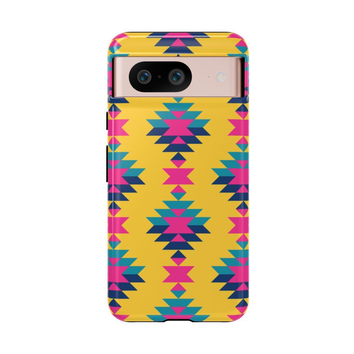 Yellow Pink Aztec Tough Case