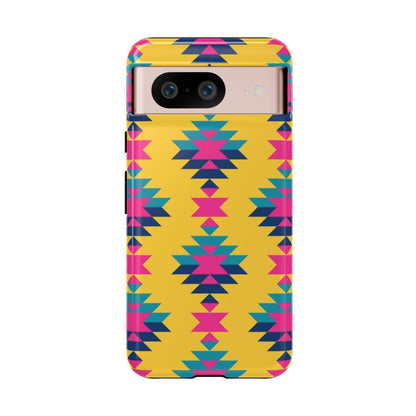 Yellow Pink Aztec Tough Case