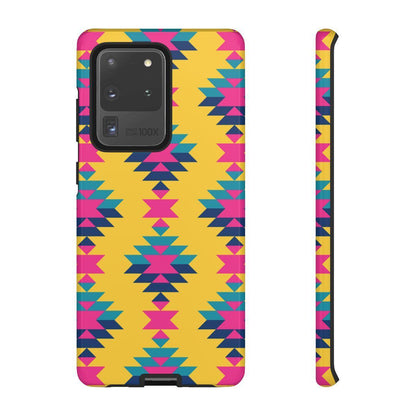 Yellow Pink Aztec Tough Case