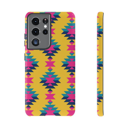 Yellow Pink Aztec Tough Case