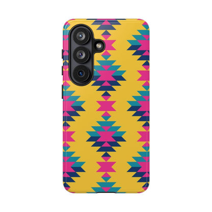 Yellow Pink Aztec Tough Case