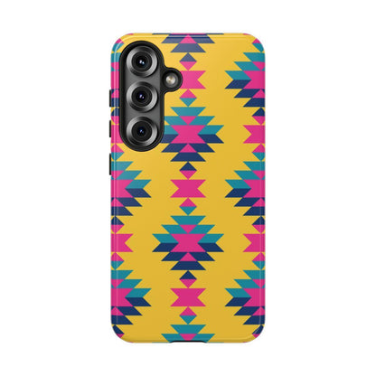 Yellow Pink Aztec Tough Case