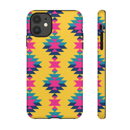 Yellow Pink Aztec Tough Case