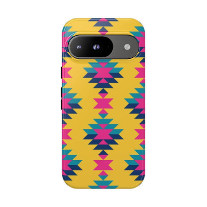 Yellow Pink Aztec Tough Case