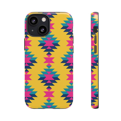 Yellow Pink Aztec Tough Case