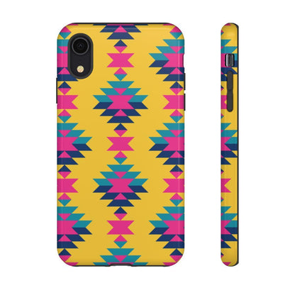 Yellow Pink Aztec Tough Case
