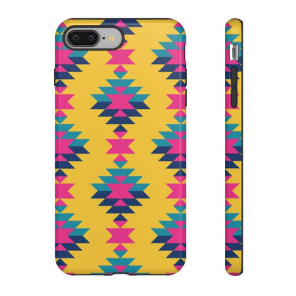 Yellow Pink Aztec Tough Case