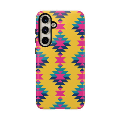 Yellow Pink Aztec Tough Case