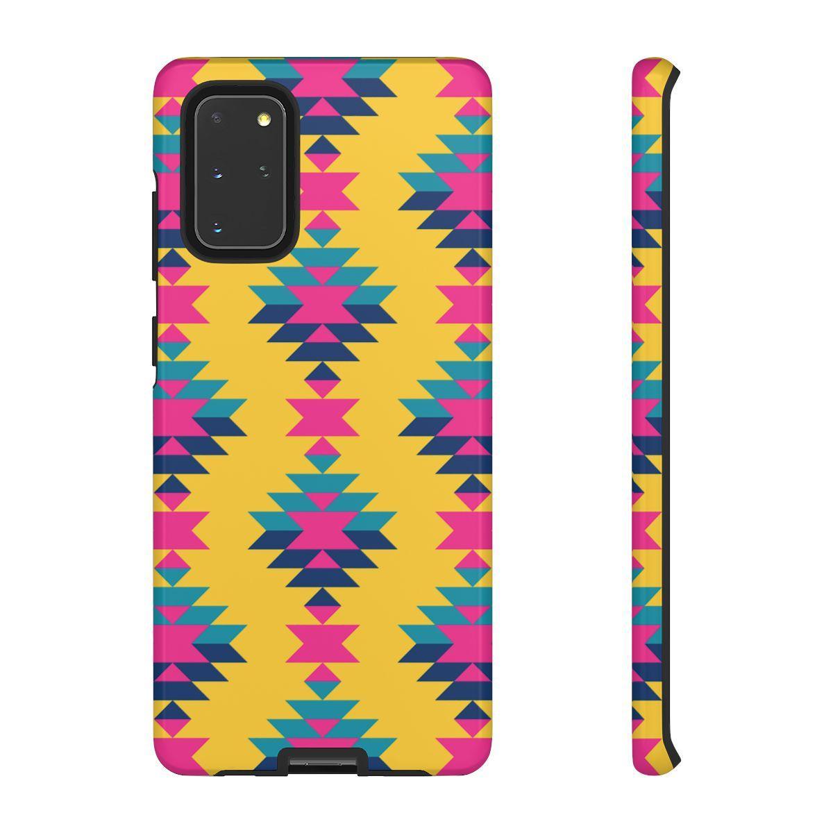 Yellow Pink Aztec Tough Case