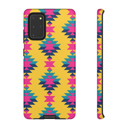 Yellow Pink Aztec Tough Case