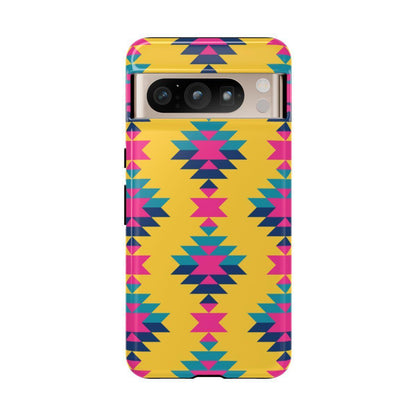 Yellow Pink Aztec Tough Case