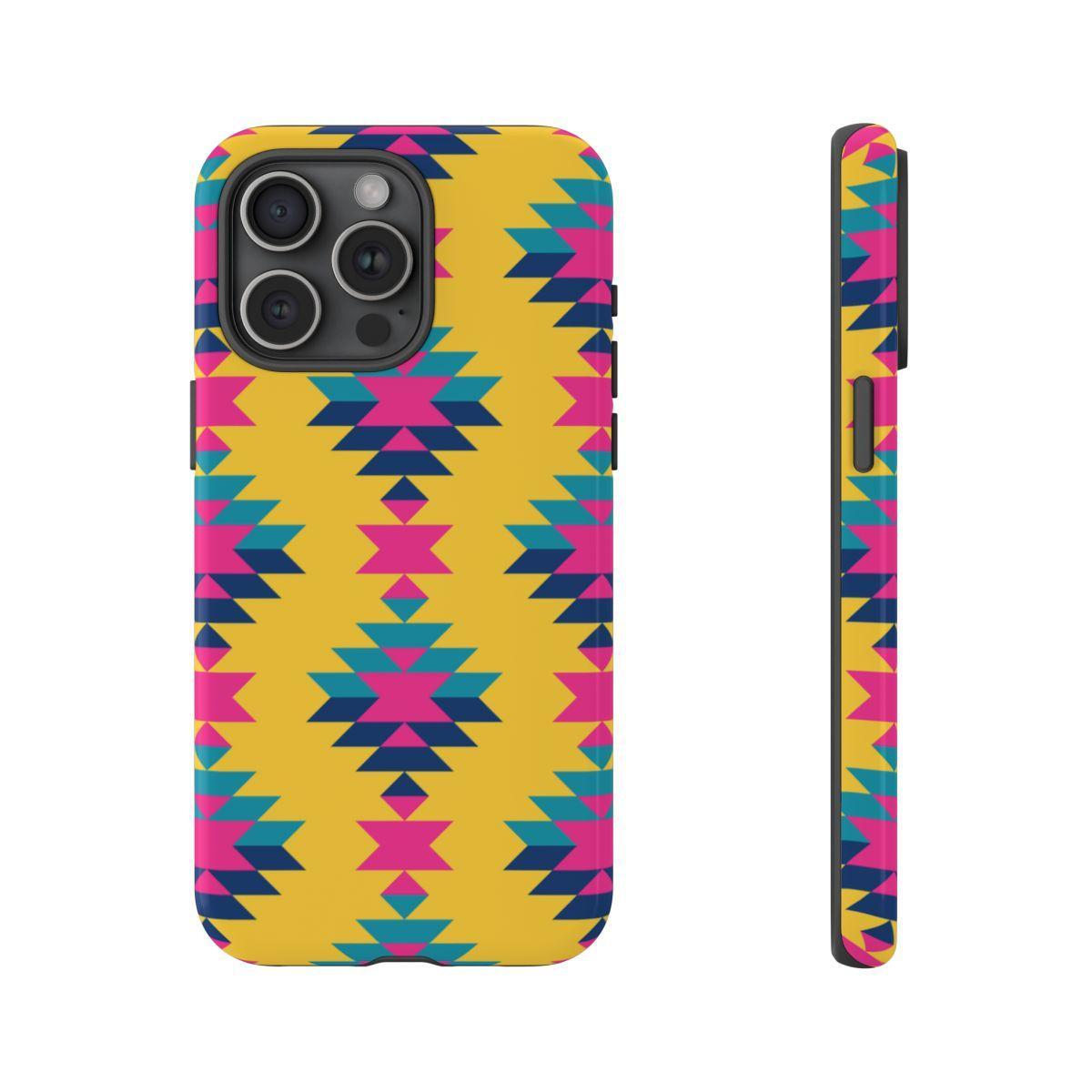 Yellow Pink Aztec Tough Case