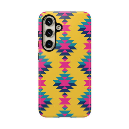 Yellow Pink Aztec Tough Case