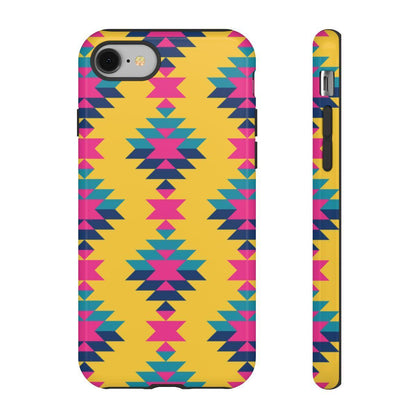 Yellow Pink Aztec Tough Case