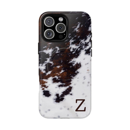 Cowhide Monogram Magnetic Case