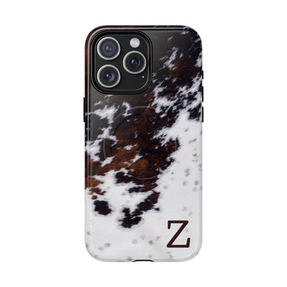 Cowhide Monogram Magnetic Case