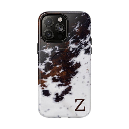 Cowhide Monogram Magnetic Case