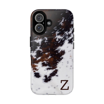 Cowhide Monogram Magnetic Case