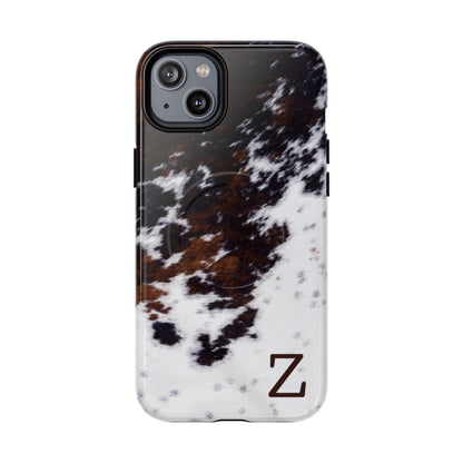 Cowhide Monogram Magnetic Case