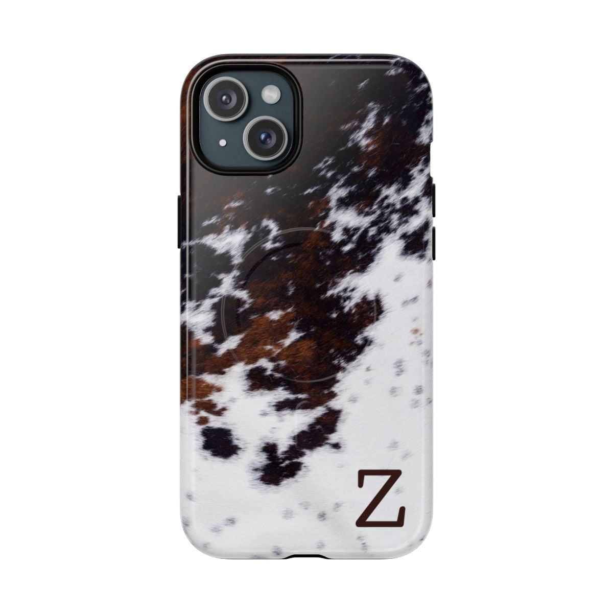 Cowhide Monogram Magnetic Case
